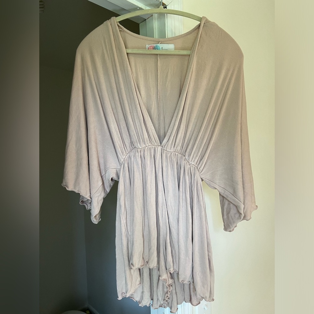 Free people beach romper coverup